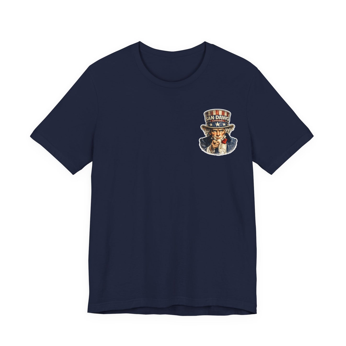 Uncle Sam Dawg Tee — Patriotic Vintage USA T‑Shirt
