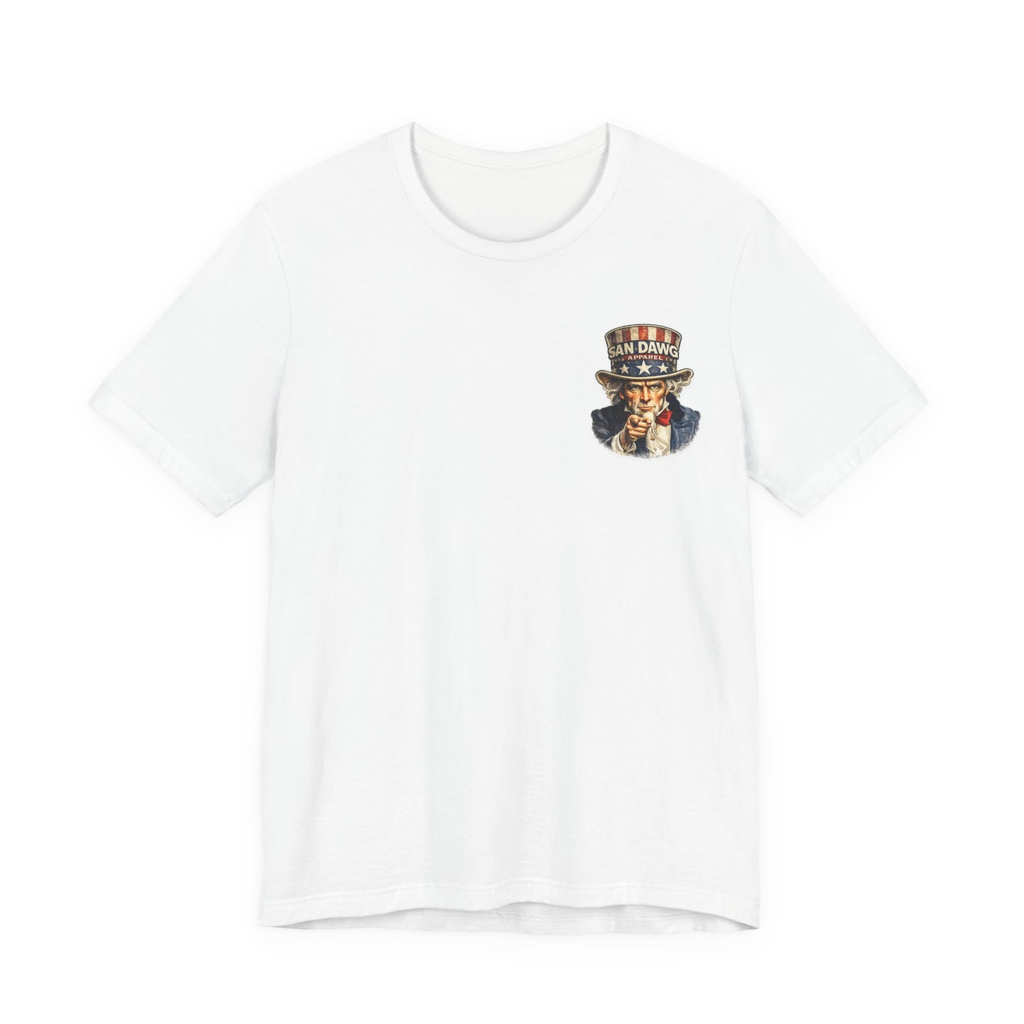Uncle Sam Dawg Tee — Patriotic Vintage USA T‑Shirt