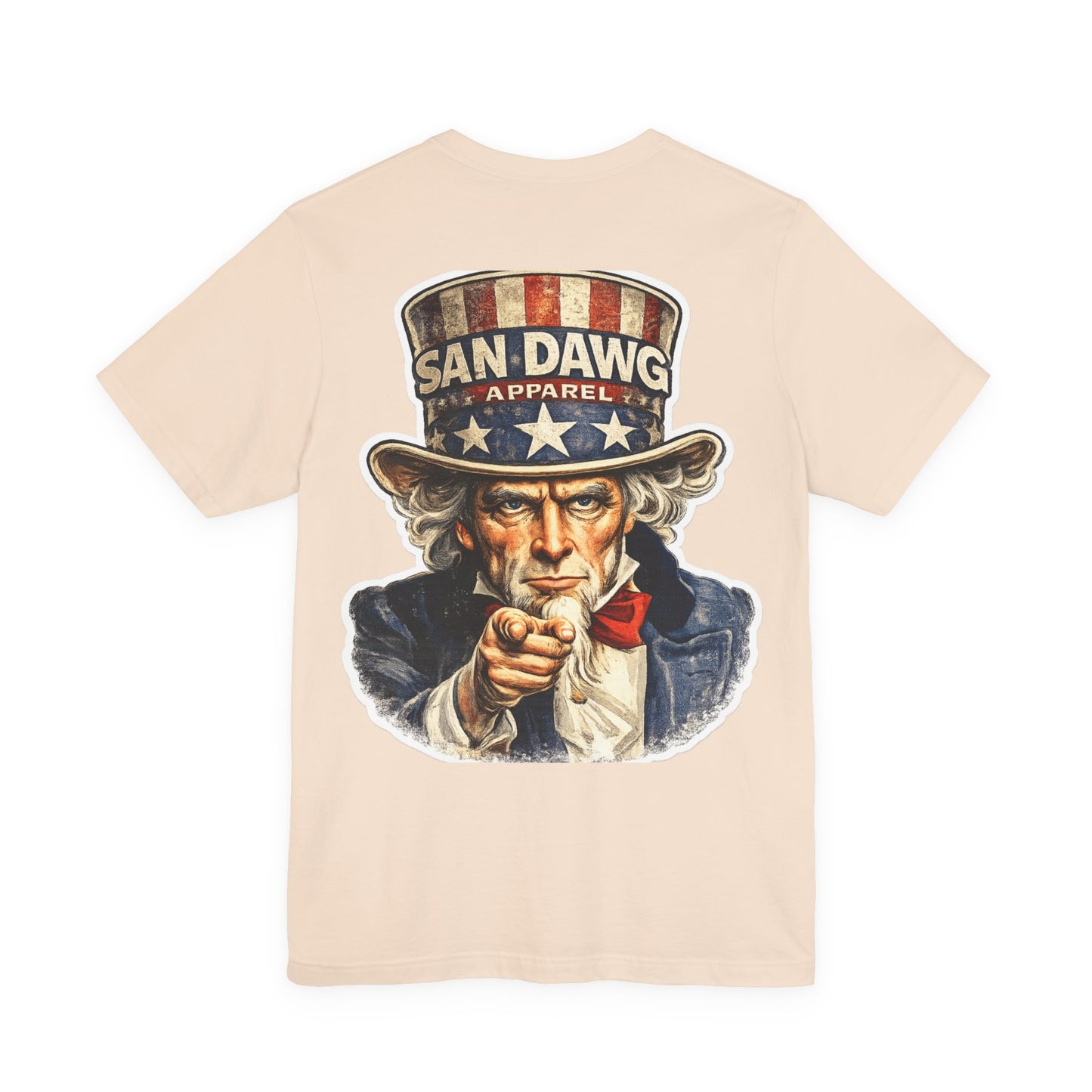 Uncle Sam Dawg Tee — Patriotic Vintage USA T‑Shirt