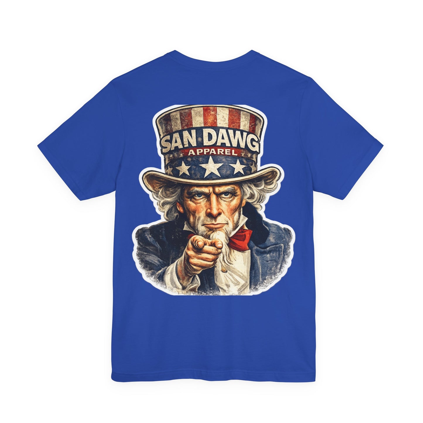 Uncle Sam Dawg Tee — Patriotic Vintage USA T‑Shirt