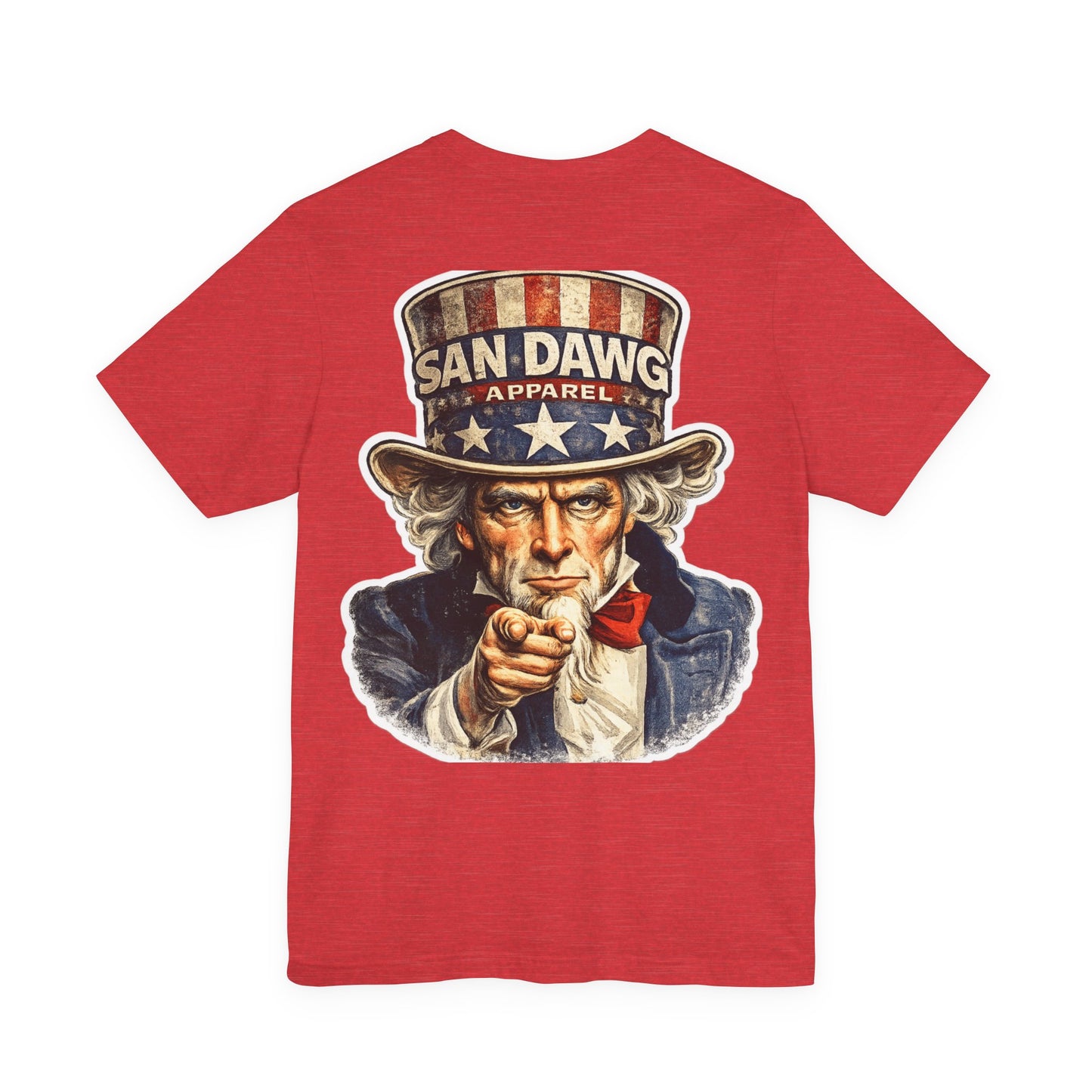 Uncle Sam Dawg Tee — Patriotic Vintage USA T‑Shirt