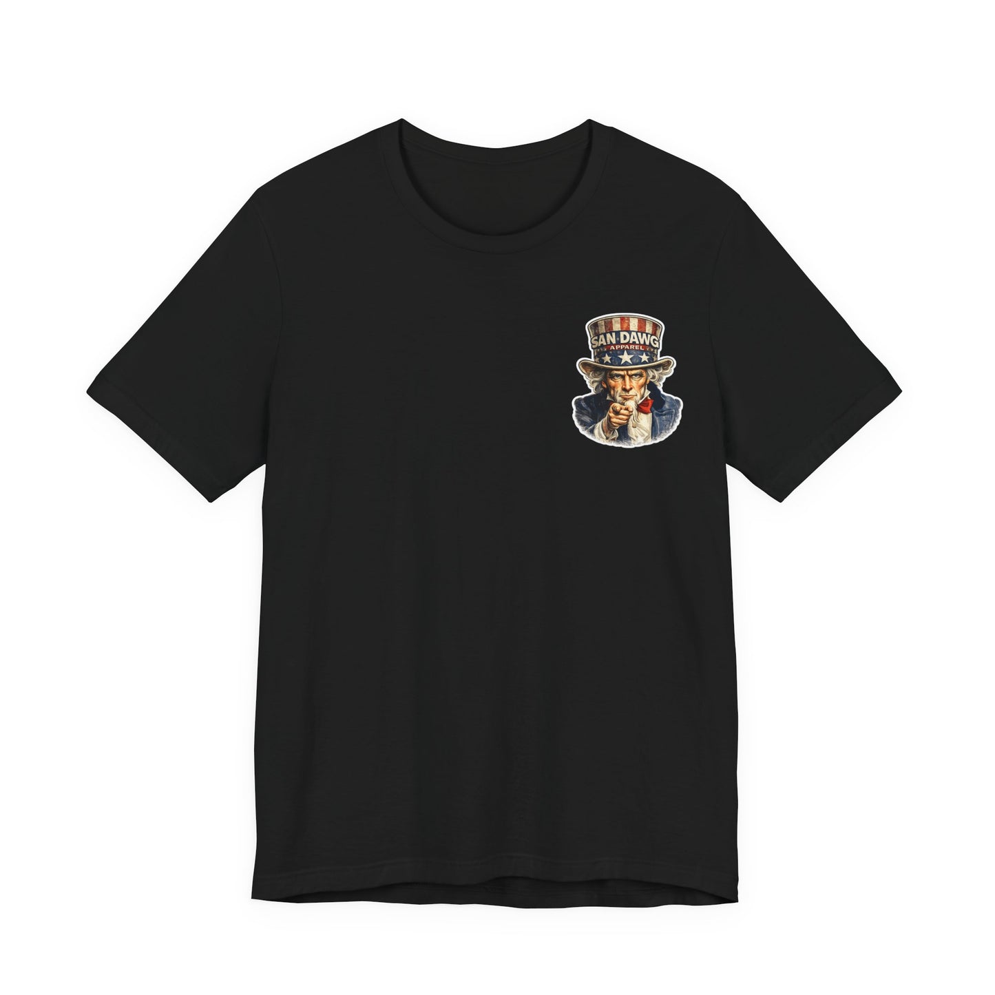 Uncle Sam Dawg Tee — Patriotic Vintage USA T‑Shirt