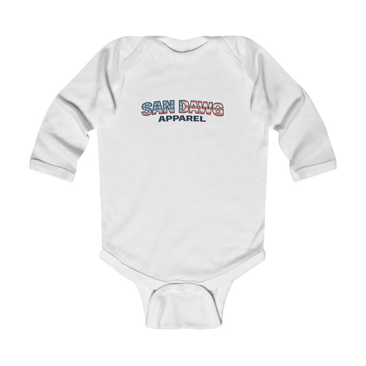 Infant Bodysuit - Cute Scuba Baby Snorkeler with "San Diego Apparel" Logo