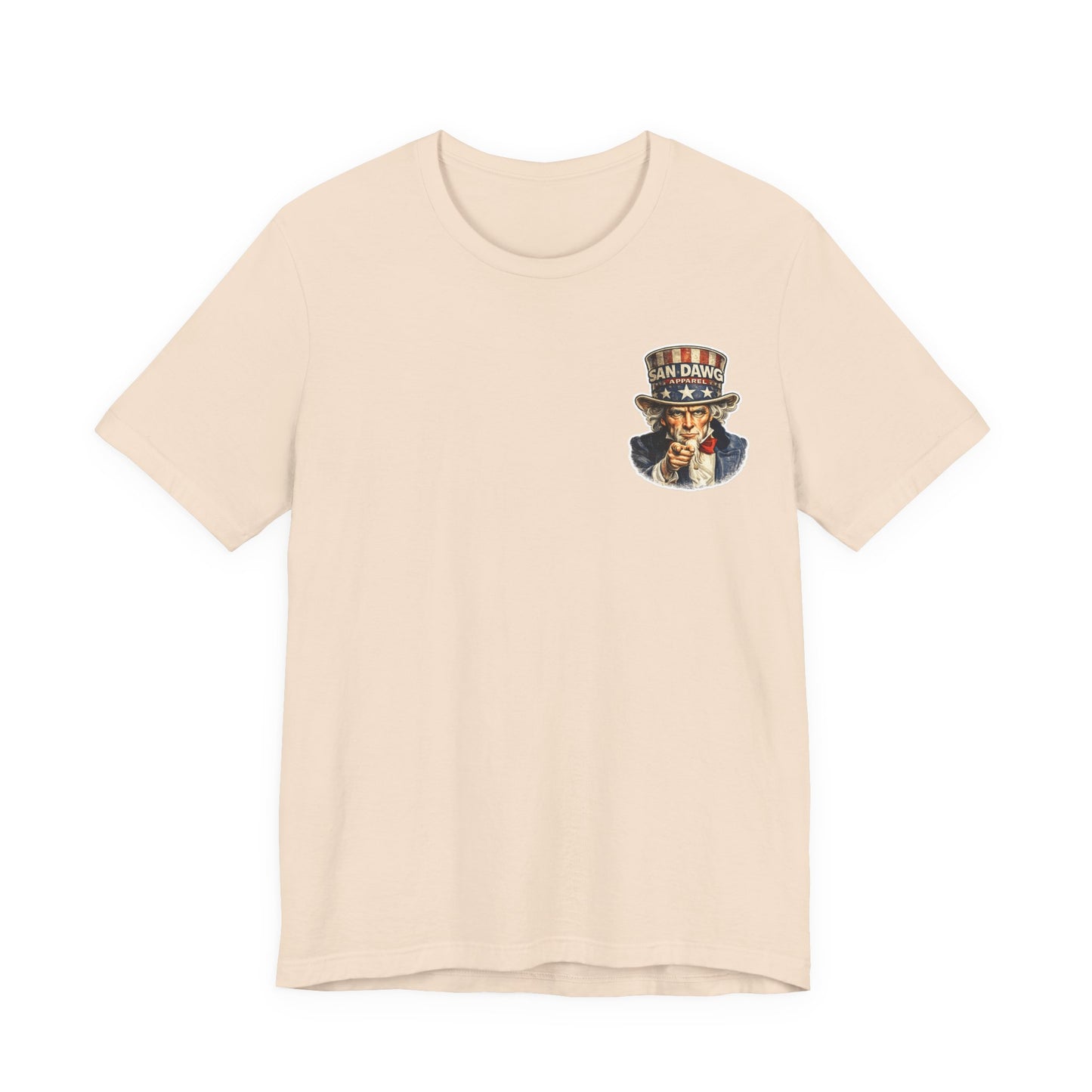 Uncle Sam Dawg Tee — Patriotic Vintage USA T‑Shirt