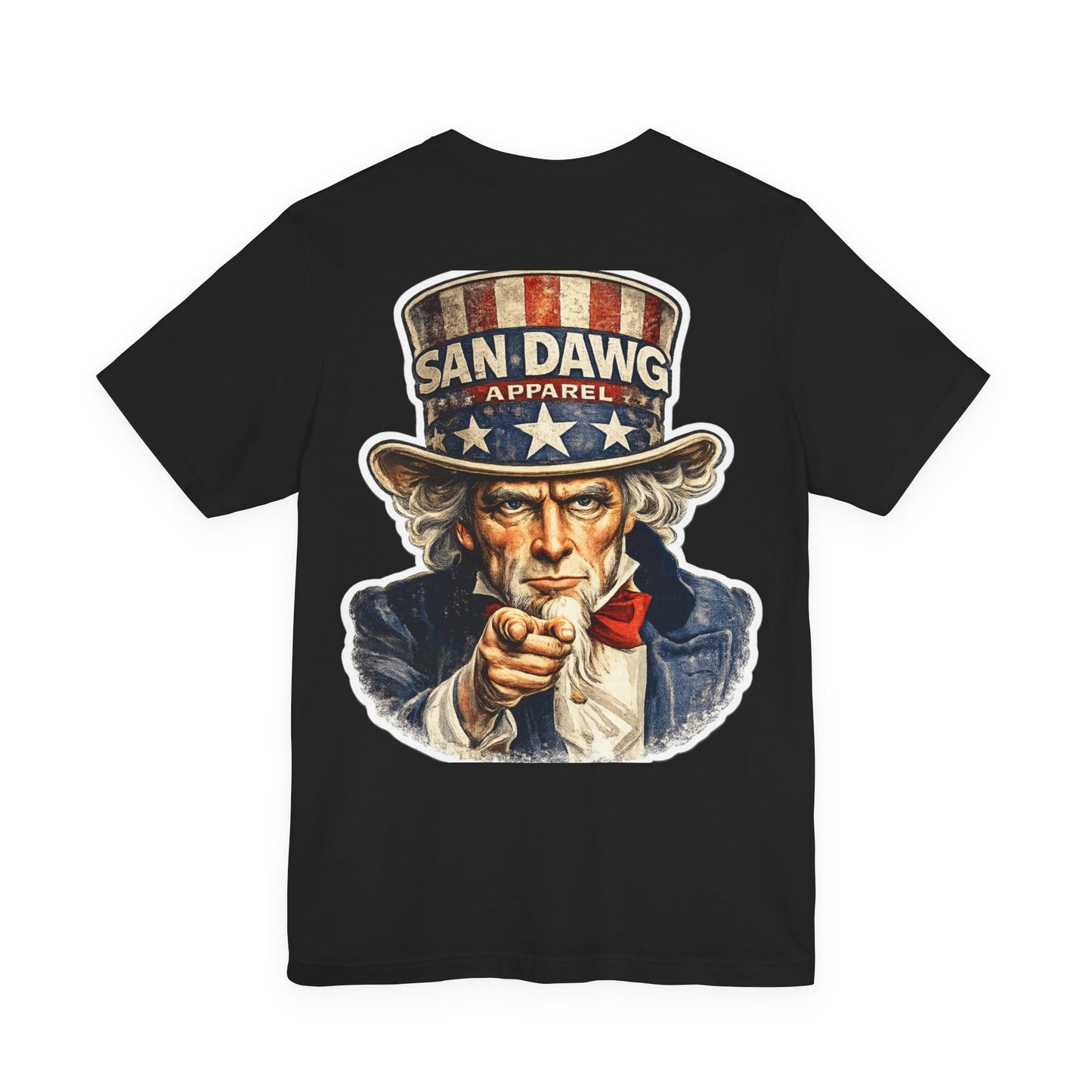 Uncle Sam Dawg Tee — Patriotic Vintage USA T‑Shirt